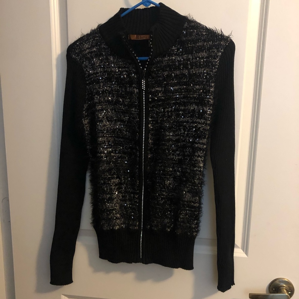 Ladies playful glitter sweater